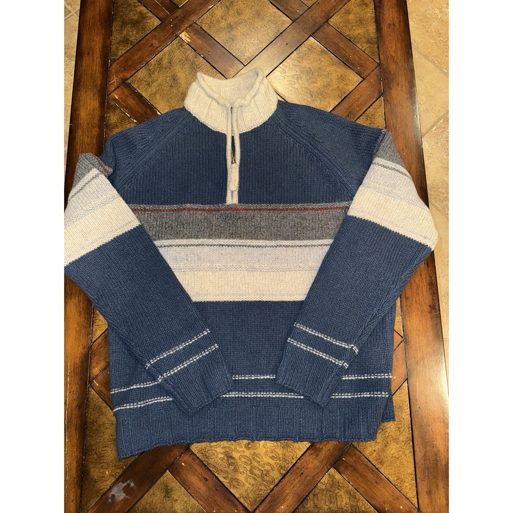 The Territory Ahead Lamb's‎ Wool 1/4 Zip Sweater Men's Size Medium